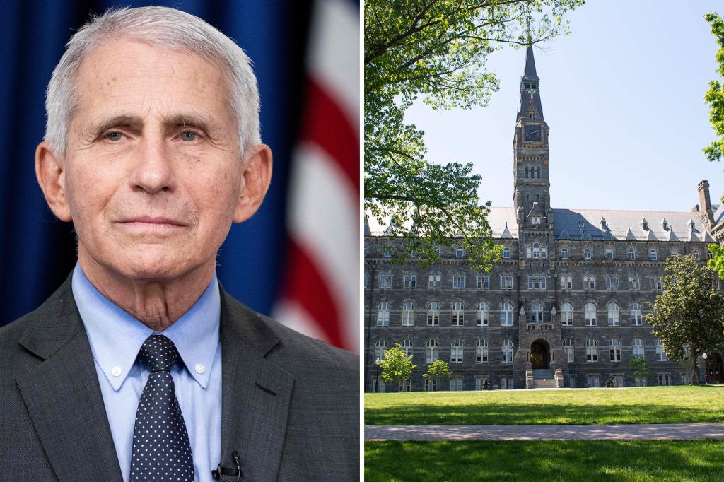 Fauci holds the role of 'distinguished professor' at the DC university, but has not taught any classes