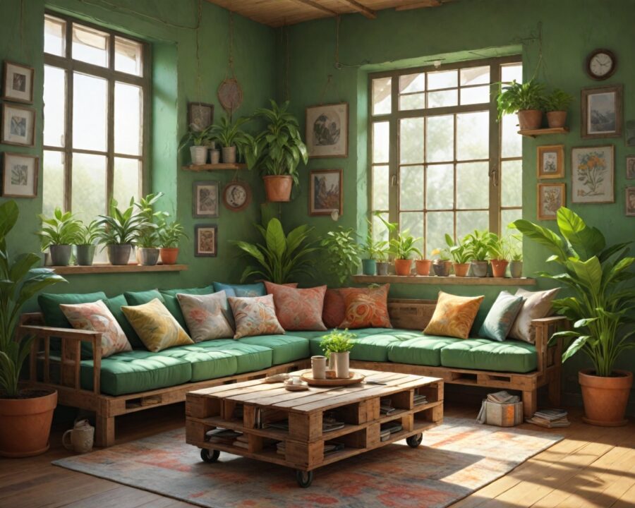 10 ideias de decoração ecológica com materiais reciclados