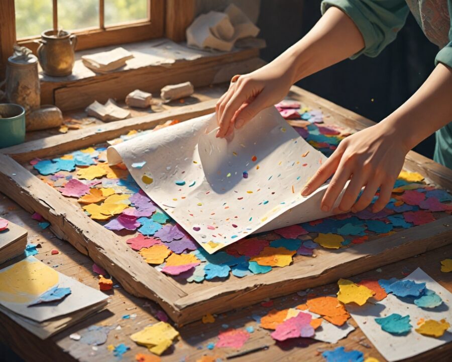Como fazer papel reciclado artesanal em casa: guia completo