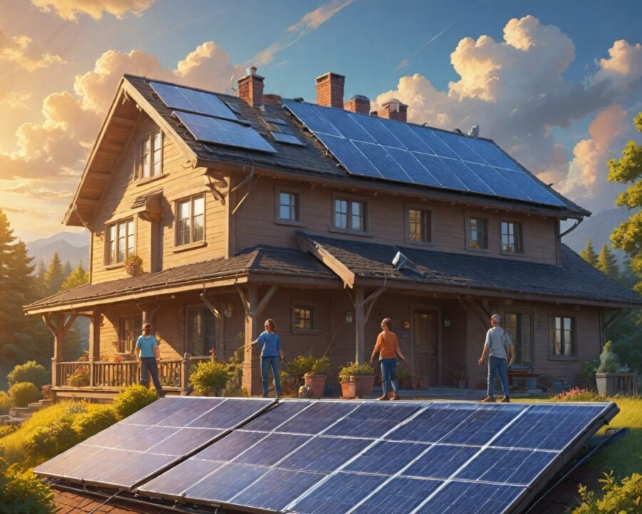 exemplos práticos de energia solar residencial para economizar