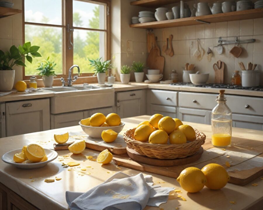 Exemplos de produtos de limpeza naturais para sua casa