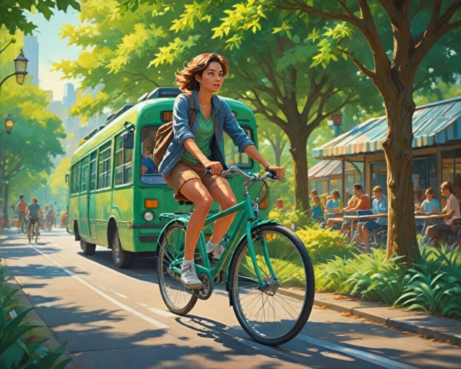 tudo sobre transporte sustentável: benefícios e como começar